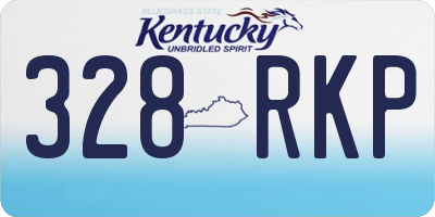 KY license plate 328RKP