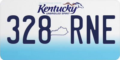 KY license plate 328RNE