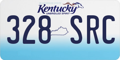 KY license plate 328SRC