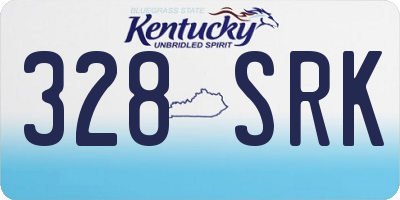 KY license plate 328SRK