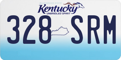 KY license plate 328SRM