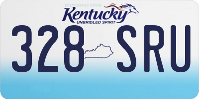 KY license plate 328SRU