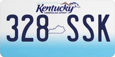 KY license plate 328SSK