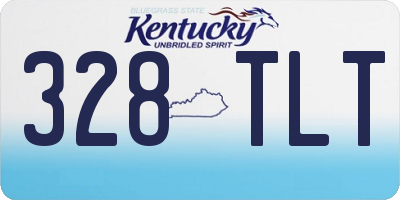 KY license plate 328TLT