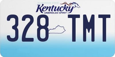 KY license plate 328TMT