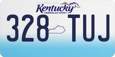 KY license plate 328TUJ
