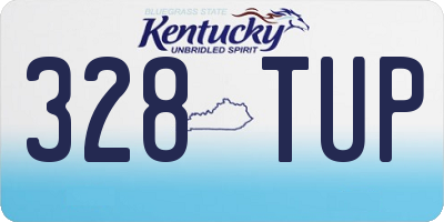 KY license plate 328TUP