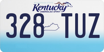 KY license plate 328TUZ
