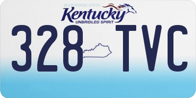 KY license plate 328TVC