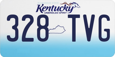 KY license plate 328TVG