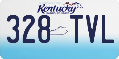 KY license plate 328TVL