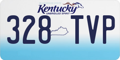 KY license plate 328TVP