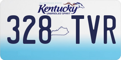 KY license plate 328TVR