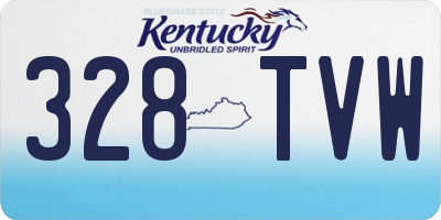 KY license plate 328TVW