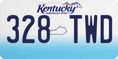 KY license plate 328TWD