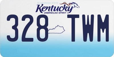 KY license plate 328TWM