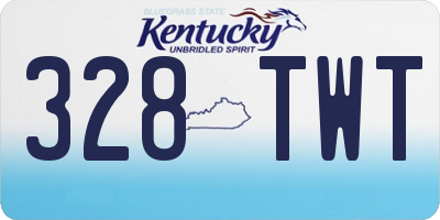 KY license plate 328TWT