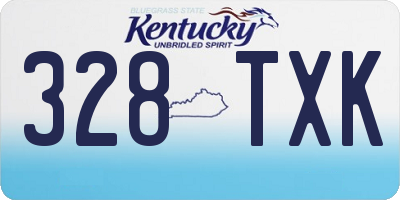 KY license plate 328TXK