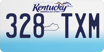 KY license plate 328TXM