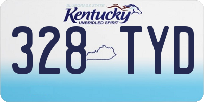 KY license plate 328TYD