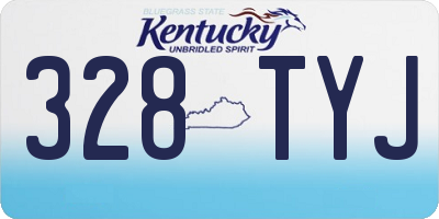 KY license plate 328TYJ