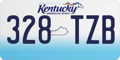 KY license plate 328TZB