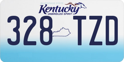 KY license plate 328TZD