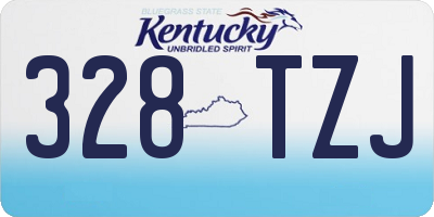 KY license plate 328TZJ