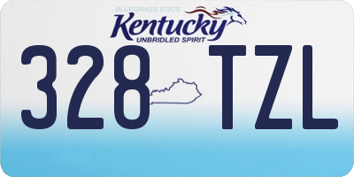 KY license plate 328TZL