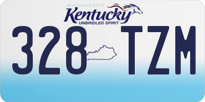 KY license plate 328TZM