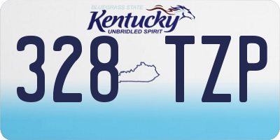 KY license plate 328TZP