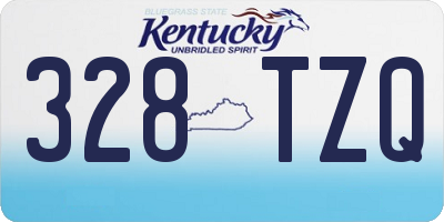 KY license plate 328TZQ