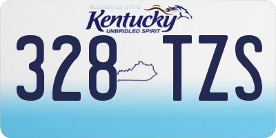 KY license plate 328TZS