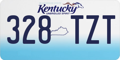 KY license plate 328TZT