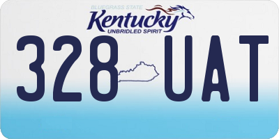 KY license plate 328UAT
