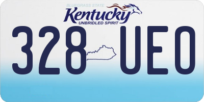 KY license plate 328UEO