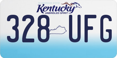 KY license plate 328UFG