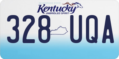 KY license plate 328UQA