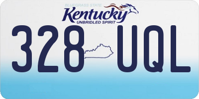 KY license plate 328UQL