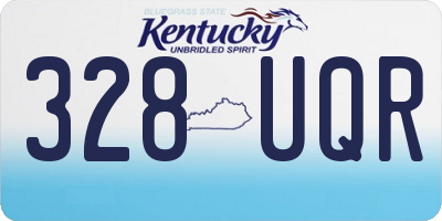 KY license plate 328UQR