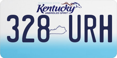 KY license plate 328URH