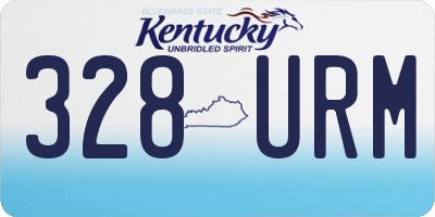 KY license plate 328URM