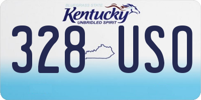 KY license plate 328USO