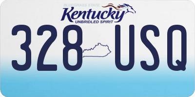 KY license plate 328USQ