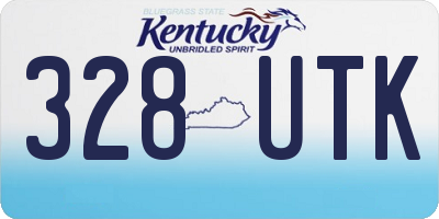 KY license plate 328UTK