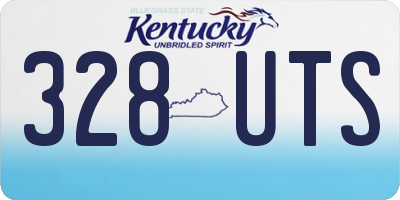 KY license plate 328UTS