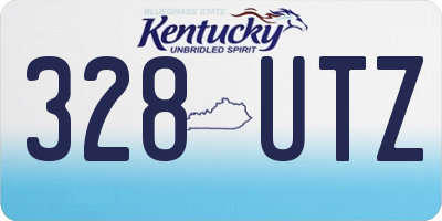 KY license plate 328UTZ