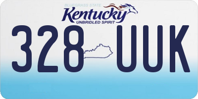 KY license plate 328UUK