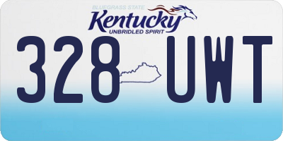 KY license plate 328UWT