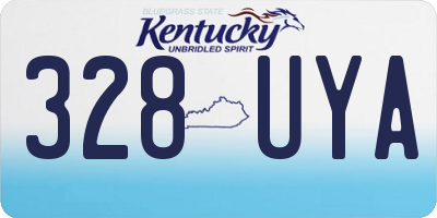 KY license plate 328UYA